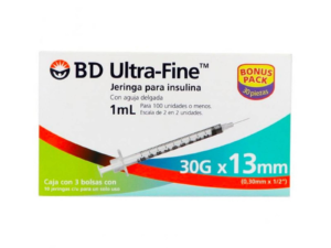 BD ULTRA-FINE 1 ML INSULINA 30GX13MM 30PZAS