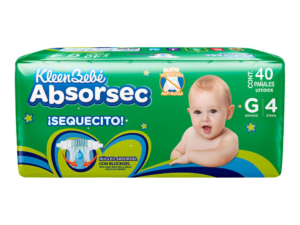 KLEEN BEBE ABSORSEC GRANDE C 40 C