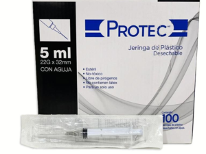 Jeringa Negra 5ml 22x32mm