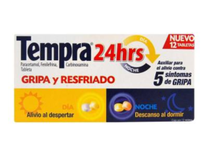 TEMPRA 24HR DIA/NOCHE C/12 TAB A