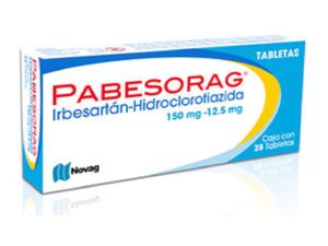 Pabesorag 150Mg/12.5Mg Con 28 (Tabletas irbesartan-hidroclorotiazida)