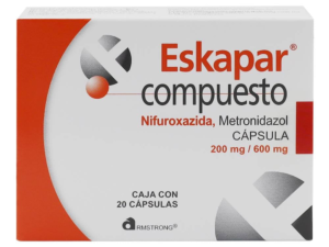 ESKAPAR COMPUESTO-NIFUROXAZIDA- METAMESOL-600MG-20CAP