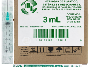 Jeringas 3ml 21x32 c/5