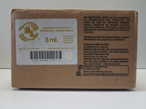 Jeringa DL Negra 3ml c/5