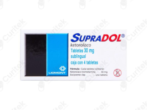 SUPRADOL SUBLINGUAL 30 MG TAB CAJA C/8