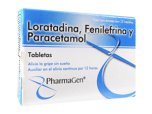 LORA, FENILEFRINA, PARACE TAB