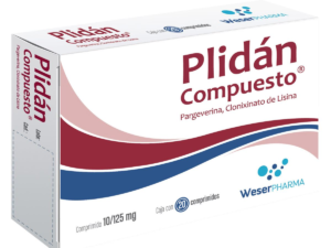 PLIDAN COMPUESTO- 125MG-10MG 20COMP
