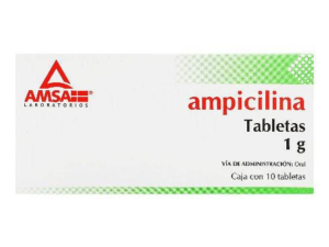 AMPICILINA 10TABS 1G *A