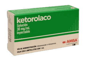 Ketorolaco Inyectable 30mg 3 amp