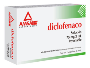 Diclofenaco Inyectable 75mg 2 amp