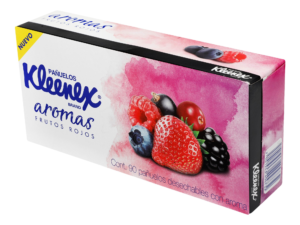 Kleenex Aromas Frutos Rojos 90 pzas