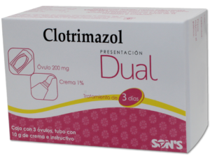 CLOTRIMAZOL DUAL 3 OVULOS 200M