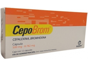 Cefalexina/Bromhexina 12 caps