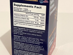 Complejo B Vitamina B1 B12 B6 Caja con 30 Tabletas ...
