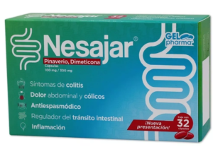 NESAJAR PINAVERIO-DIMETICONA 100MG-300MG 32 CAP